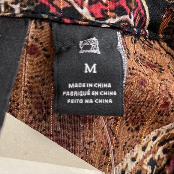 Scotch and Soda Long Sleeve Sheer Print Dress Size Medium‎ - Picture 6 of 7